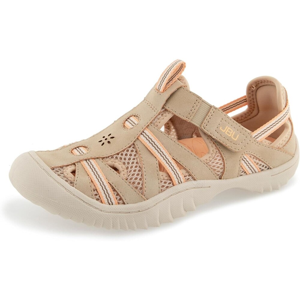 JBU Regional Water Ready Fisherman Walking Sandal Women's Beige Size 8.5